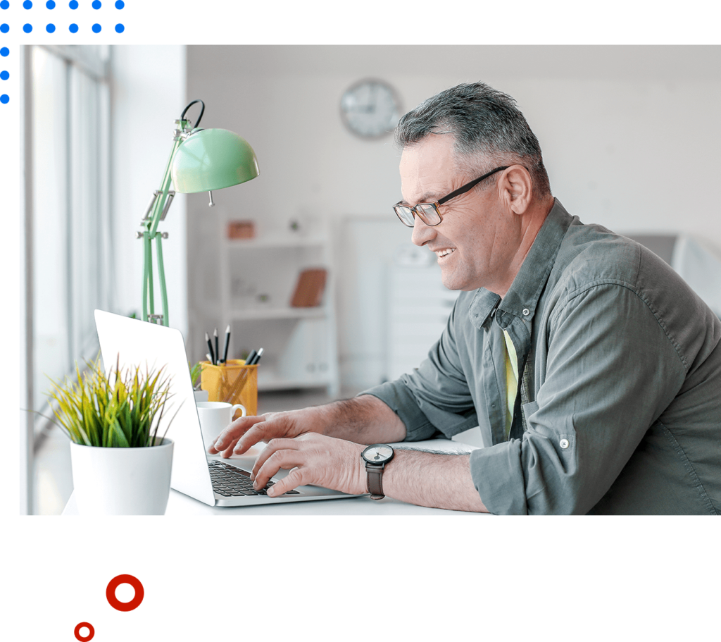 Man at computer